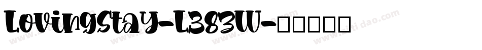 LovingStay-L38zW字体转换