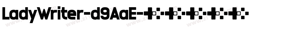 LadyWriter-d9AaE字体转换