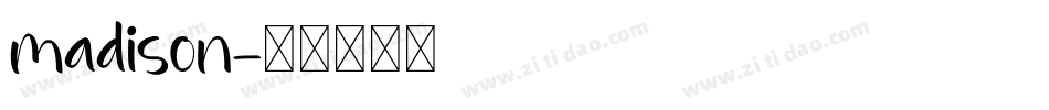 madison字体转换