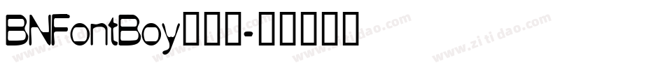 BNFontBoy转换器字体转换
