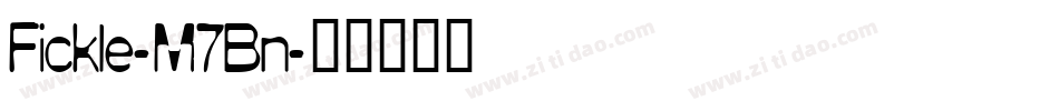 Fickle-M7Bn字体转换