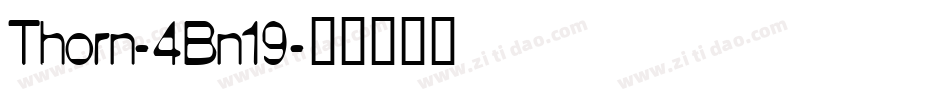 Thorn-4Bn19字体转换