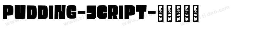 Pudding-Script字体转换
