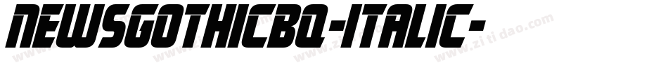 NewsGothicBQ-Italic字体转换