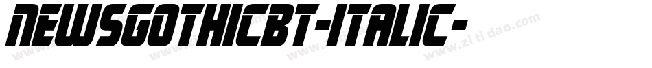 NewsGothicBT-Italic字体转换