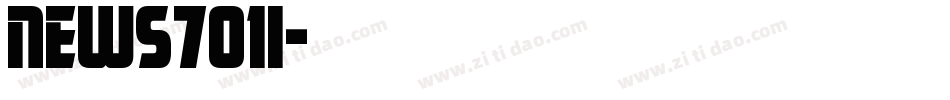 News701i字体转换