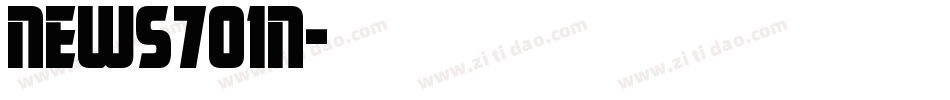 News701n字体转换