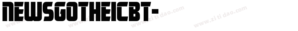 NewsGotheicBT字体转换