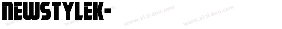 newstylek字体转换