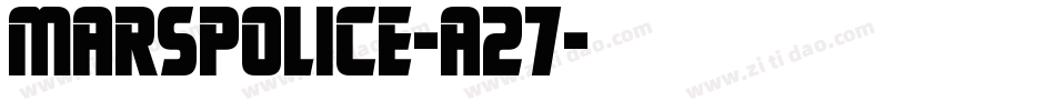 MarsPolice-A27字体转换