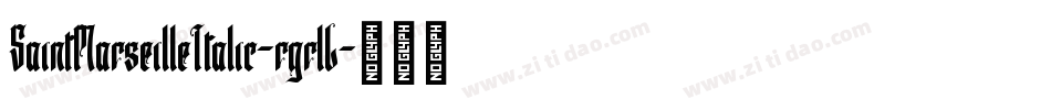 SaintMarseilleItalic-rgrlL字体转换