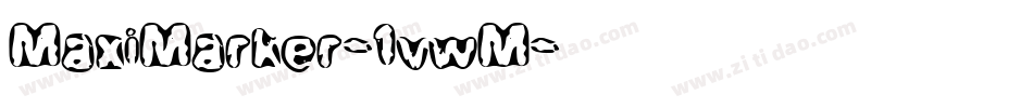 MaxiMarker-1vwM字体转换