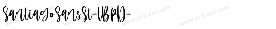 SantiagoSansSt-LBpD字体转换