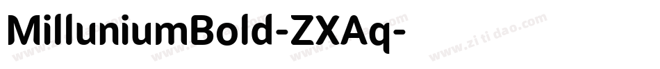 MilluniumBold-ZXAq字体转换
