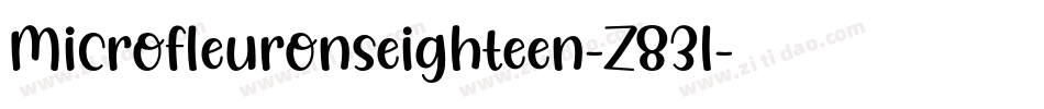 Microfleuronseighteen-Z83l字体转换 Microfleuronseighteen-Z83l字体转换