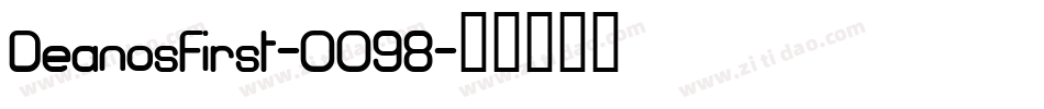 DeanosFirst-OO98字体转换