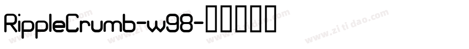 RippleCrumb-w98字体转换