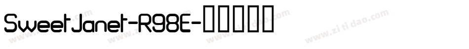 SweetJanet-R98E字体转换