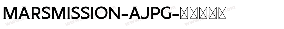 MarsMission-Ajpg字体转换