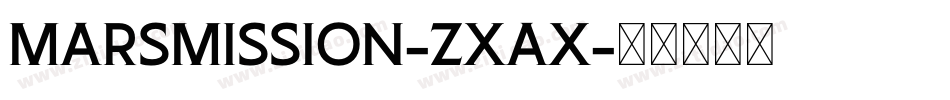 MarsMission-Zxax字体转换