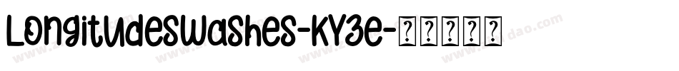 LongitudeSwashes-KYze字体转换 LongitudeSwashes-KYze字体转换
