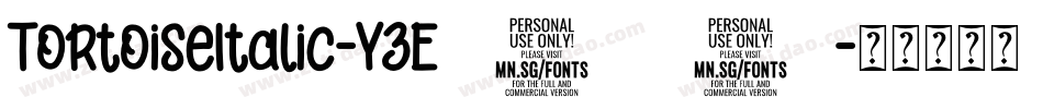 TortoiseItalic-YzE98字体转换