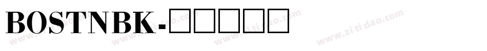 BOSTNBK字体转换