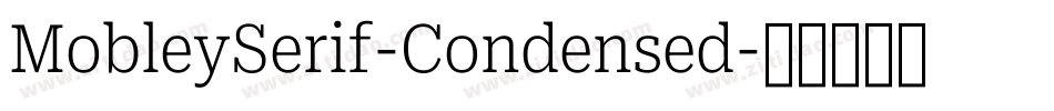 MobleySerif-Condensed字体转换