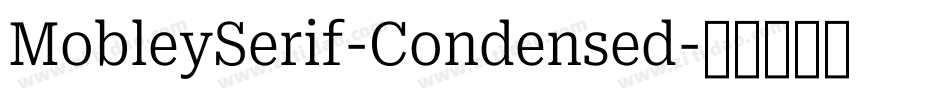 MobleySerif-Condensed字体转换