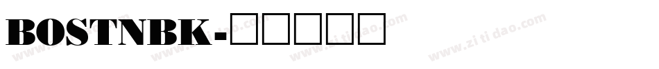 BOSTNBK字体转换