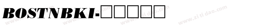 BOSTNBKI字体转换