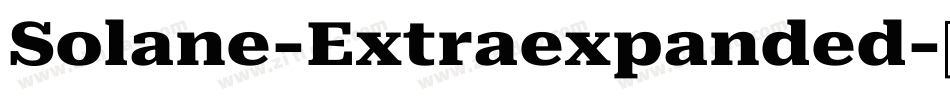 Solane-Extraexpanded字体转换