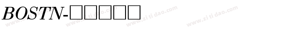BOSTN字体转换