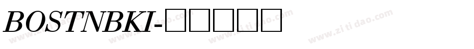 BOSTNBKI字体转换