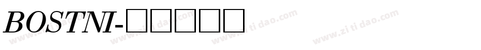BOSTNI字体转换