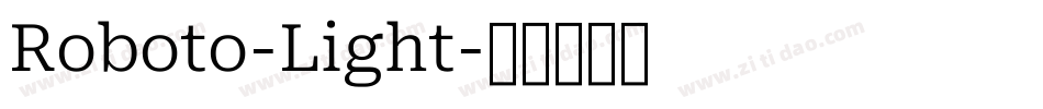 Roboto-Light字体转换