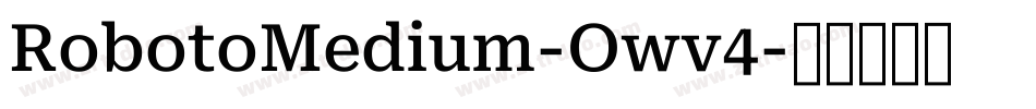 RobotoMedium-Owv4字体转换