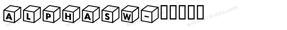 ALPHASW字体转换