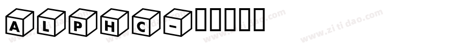 ALPHC字体转换