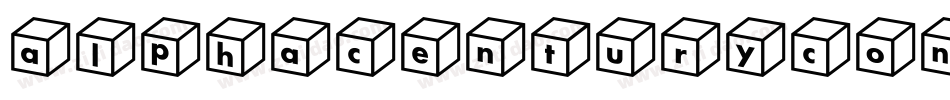 alphacenturycond字体转换