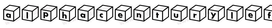 alphacenturyleft字体转换