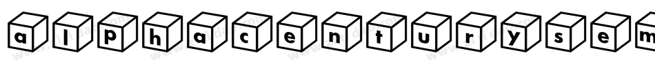 alphacenturysemital字体转换