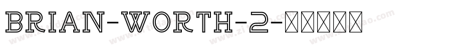 BRIAN-WORTH-2字体转换