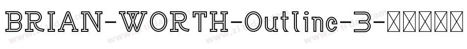 BRIAN-WORTH-Outline-3字体转换