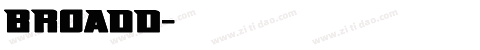BROADD字体转换