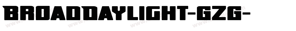 BroadDaylight-GZG字体转换