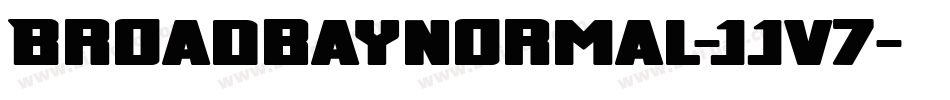 BroadbayNormal-JJv7字体转换
