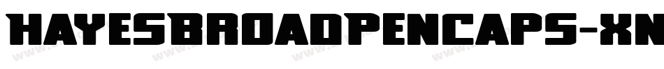HayesBroadPenCaps-xndm字体转换