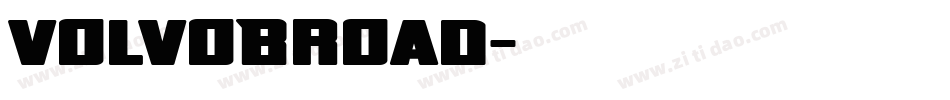 VolvoBroad字体转换