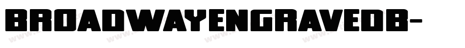 broadwayengravedb字体转换